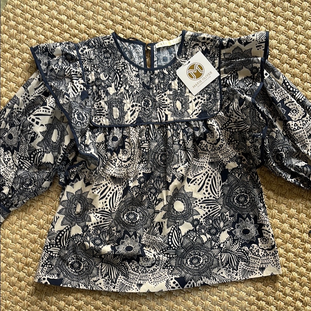 Marie Oliver Violet top Indigo M